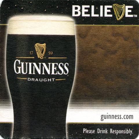 dublin l-irl guinness guinness quad 26b (205-believe-l glas)